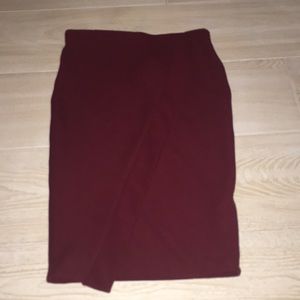 New tight maroon skirt
